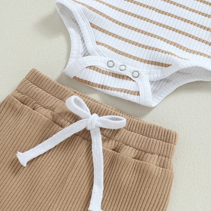 Long Sleeve Striped Baby Set