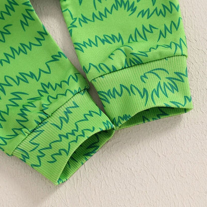 Long Sleeve Grinch Heart Baby Set