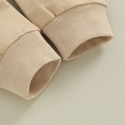 Color Block Checkered Pocket Baby Set