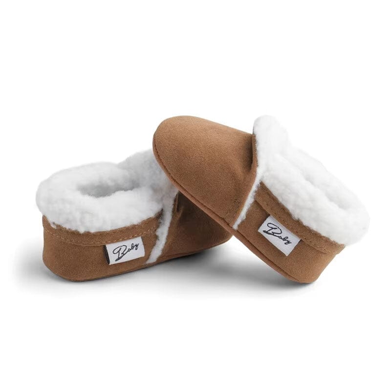 Solid Plush Baby Shoes