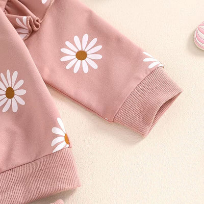 Long Sleeve Daisy Ruffles Baby Set