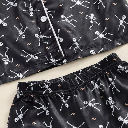 Long Sleeve Skull Toddler Pajama Set