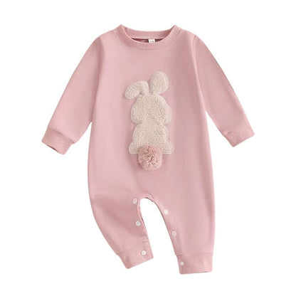 Long Sleeve Easter Bunny Baby Jumpsuit