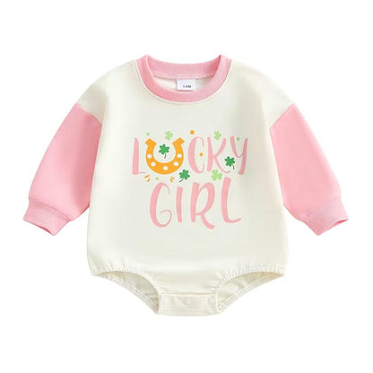 Long Sleeve Lucky Girl Baby Bodysuit