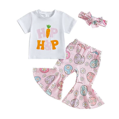 Hip Hop Flared Pants Toddler Set