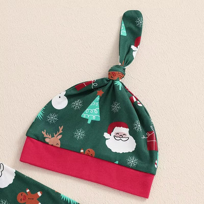 Christmas Zipper Footed Baby Jumpsuit