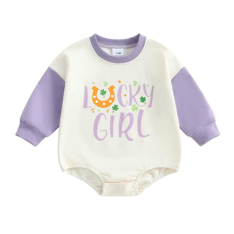 Long Sleeve Lucky Girl Baby Bodysuit