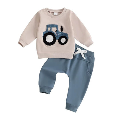 Long Sleeve Tractor Baby Set
