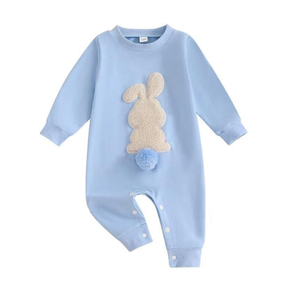Long Sleeve Easter Bunny Baby Jumpsuit