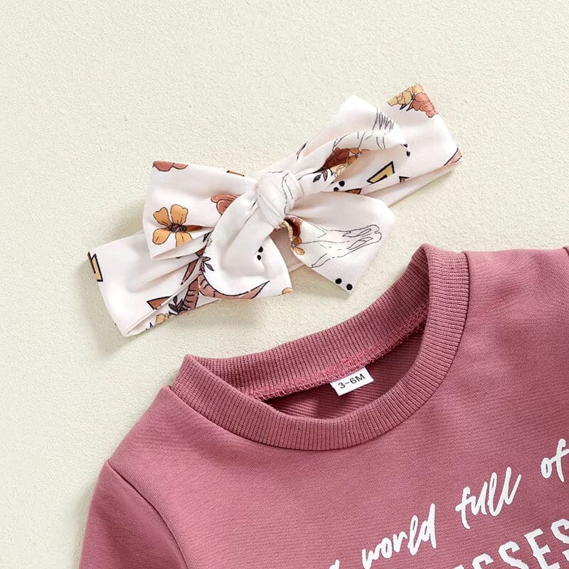 Long Sleeve Princess Cowgirl Baby Set