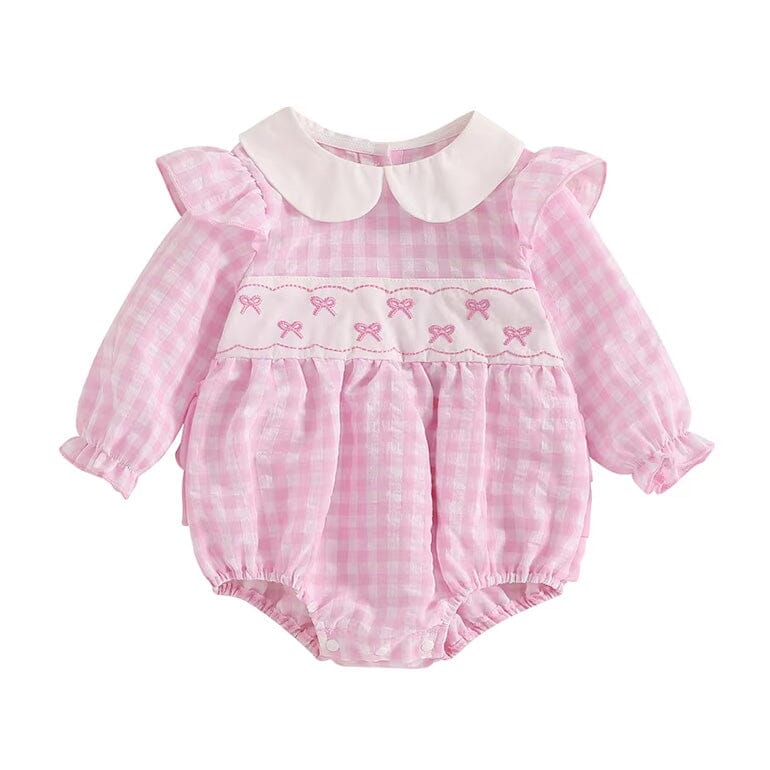Long Sleeve Collar Valentine's Day Romper