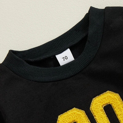 Long Sleeve New Year Baby Bodysuit