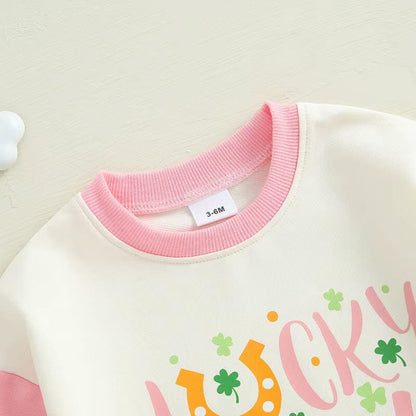 Long Sleeve Lucky Girl Baby Bodysuit