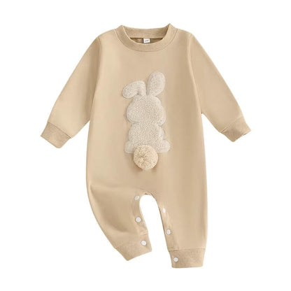 Long Sleeve Easter Bunny Baby Jumpsuit