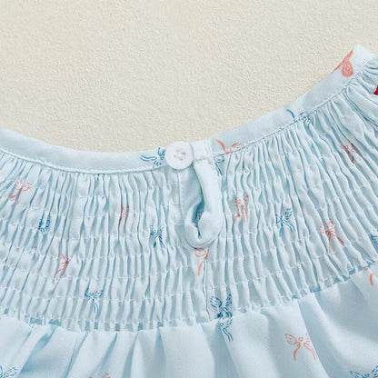 Long Sleeve Blue Baby Romper