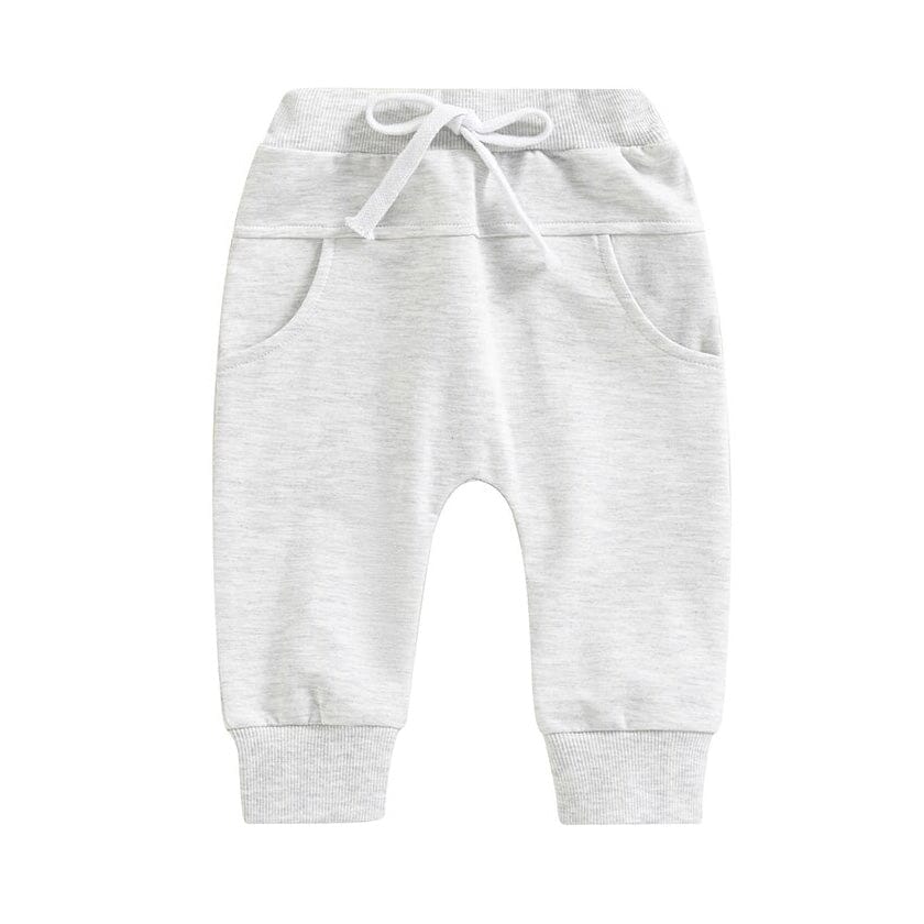 Solid Pockets Baby Pants