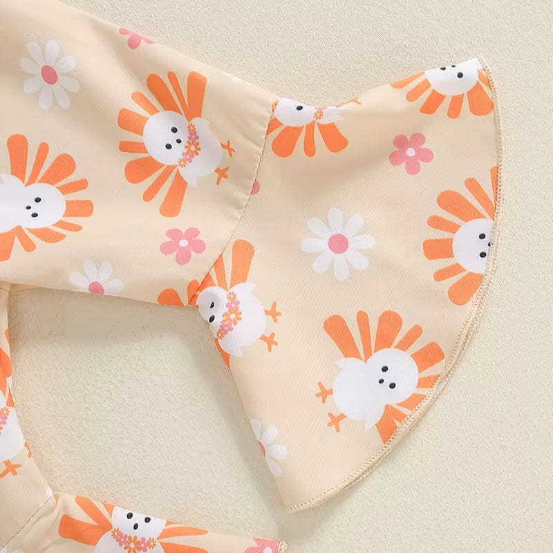 Mommy's Little Turkey Flared Pants Baby Set