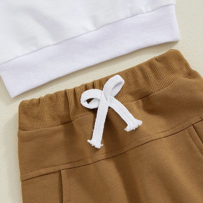 Little Pumpkin Solid Pants Baby Set