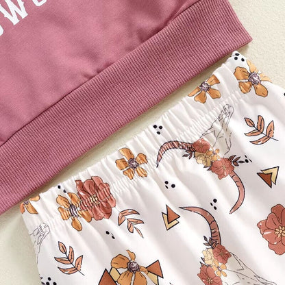 Long Sleeve Princess Cowgirl Baby Set