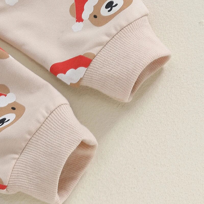 Long Sleeve Christmas Bear Baby Set