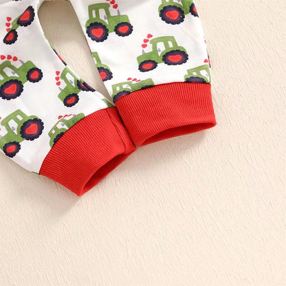 Valentine’s Day Tractor Baby Set