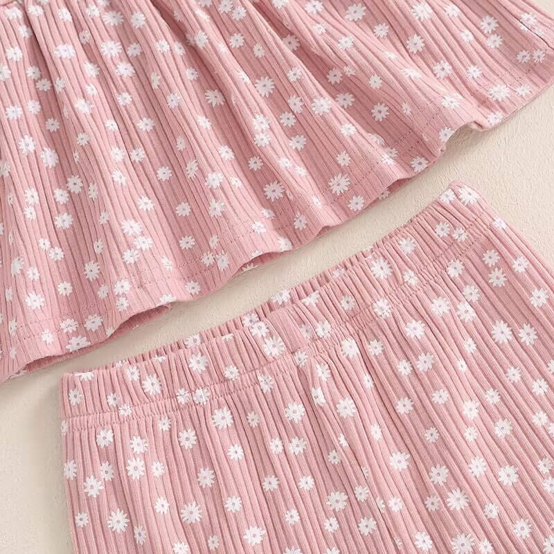 Long Sleeve Flowers Toddler Set