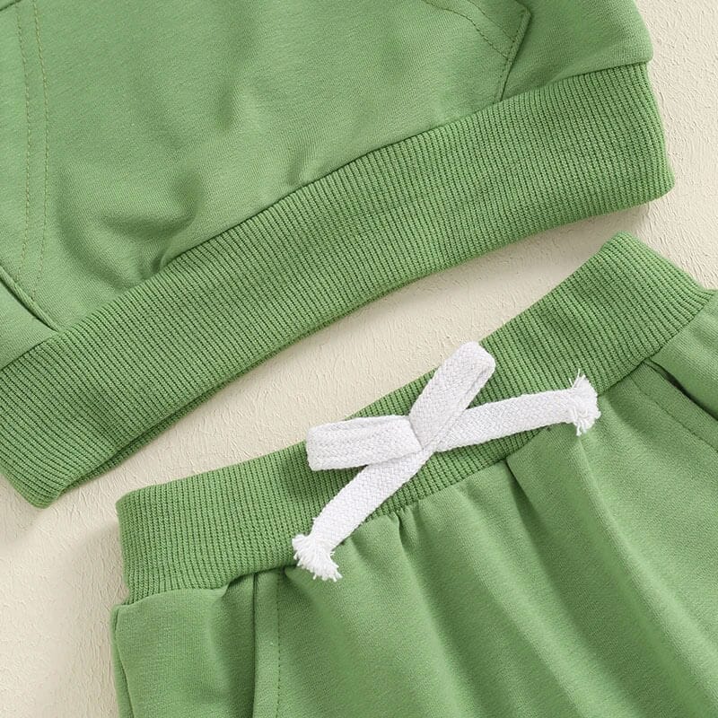 Long Sleeve Dino Hooded Toddler Set