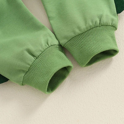 Long Sleeve Dino Hooded Toddler Set