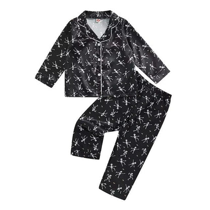 Long Sleeve Skull Toddler Pajama Set