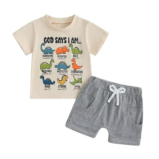 Short Sleeve Dinosaurs Toddler Set