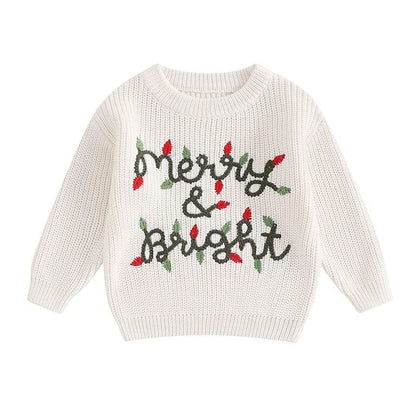 Merry Bright Christmas Baby Sweater