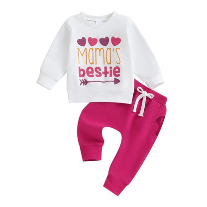 Long Sleeve Mama's Bestie Baby Set