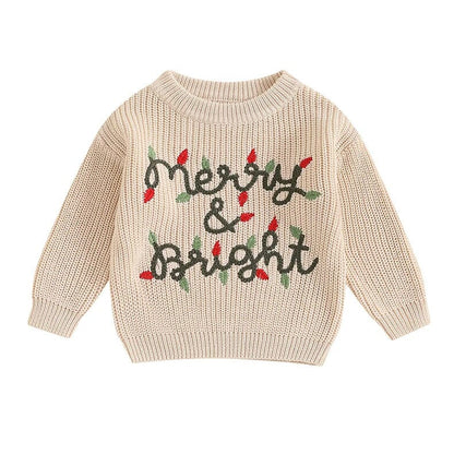 Merry Bright Christmas Baby Sweater
