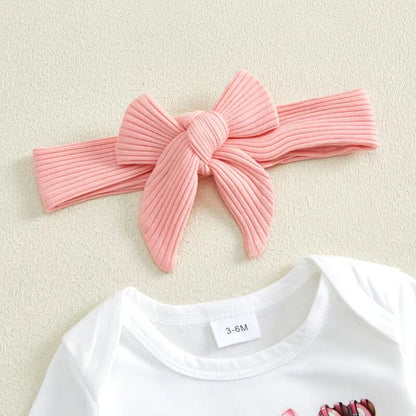 Little Cowgirl Flared Pants Baby Set