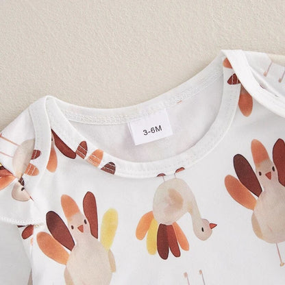 Little Turkey Dress Baby Set