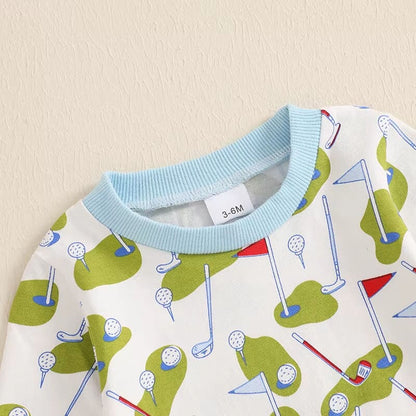 Long Sleeve Golf Baby Bodysuit