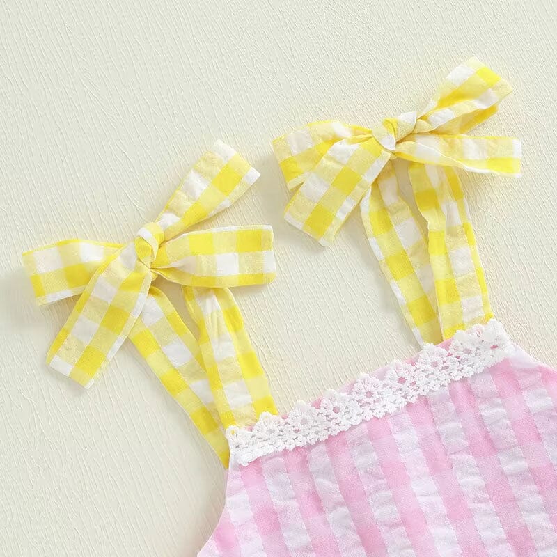 Sleeveless Plaid Toddler Dress