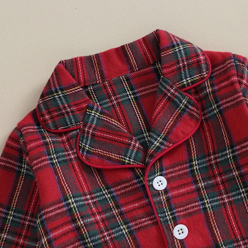 Christmas Plaid Toddler Pajama Set