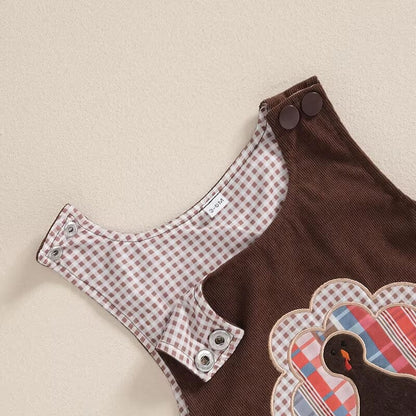 Sleeveless Thanksgiving Baby Jumpsuit