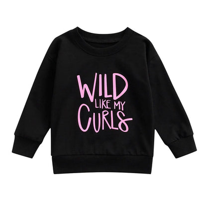 Wild Like My Curls Toddler Sweatshirt