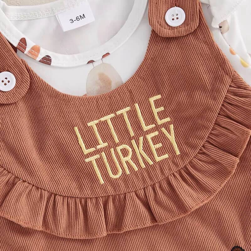 Little Turkey Dress Baby Set