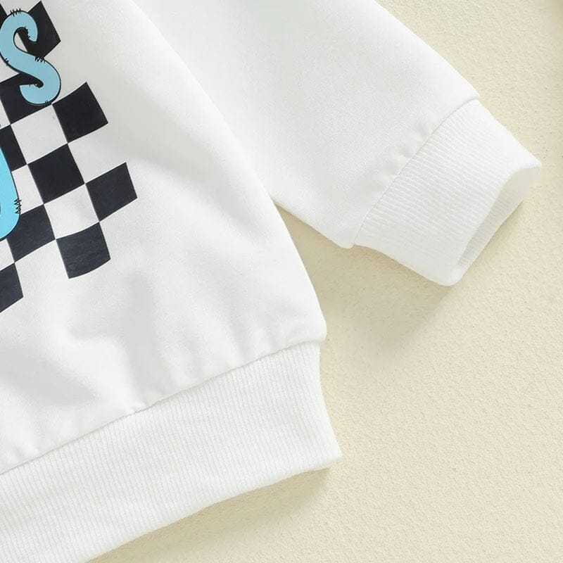 Mama's Boy Checkered Pants Baby Set