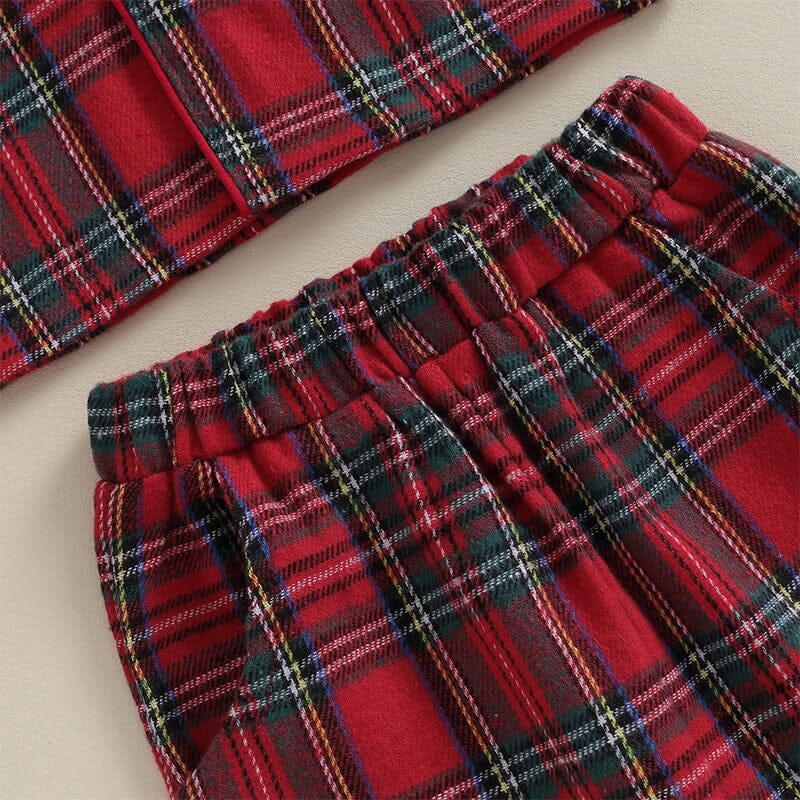 Christmas Plaid Toddler Pajama Set