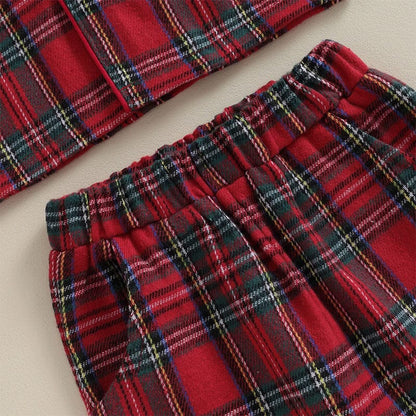 Christmas Plaid Toddler Pajama Set