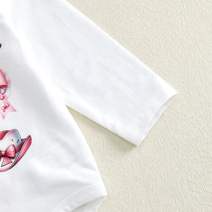 Little Cowgirl Flared Pants Baby Set