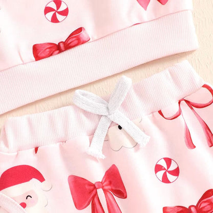 Christmas Pink Baby Set