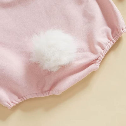 Pink Bunny Ears Baby Romper