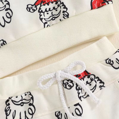 Long Sleeve Christmas Santa Toddler Set