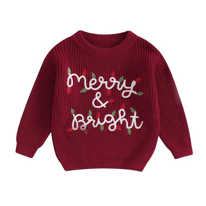 Merry Bright Christmas Baby Sweater