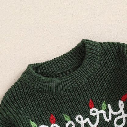 Merry Bright Christmas Baby Sweater